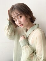 エン(enn...)&nbsp;切りっぱなし外ハネボブ/グレイジュ