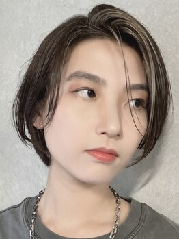 キュア 二俣川店(cure)の写真/話題のフェイスフレーミングカラーやイヤリングカラーもお任せ！あなたのなりたいカラーを叶えます♪