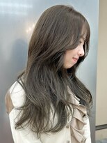 パークレーン アイス イヴェン(park lane ICI yeven)&nbsp;ブリーチなし オリーブベージュ 赤味消し レイヤーカット/momoka