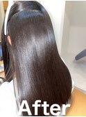 髪質改善【縮毛矯正】SLEEK式　アフター内側