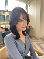 ロンドアベニール 北千住(Lond avenir)&nbsp;イメチェン外ハネボブ美髪ワイドバングミディアムレイヤーカット