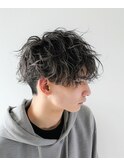 【メンズパーマ/ツイストスパイラル】2ブロックスタイル