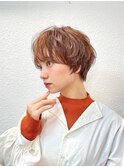 前髪長め大人小顔ショート30代40代50代　藤沢