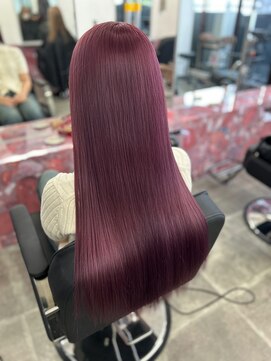 ペレ 栄店(PELE) ミディアムヘア/デザインカラー/フェイスフレーミング/栄