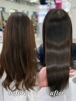 ハピネス 梅田茶屋町店(HAPPINESS)&nbsp;韓国風/レイヤーカット/顔周り/顔まわり/髪質改善/ベージュ