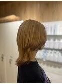 blonde beige×black 裾カラー 《新井 志歩》