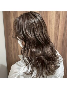 エジョン 八幡山店(Aejon) 大人レイヤーカット白髪ぼかし脱白髪染め40代50代60代