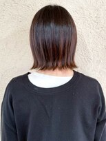 プリモ ココ 鍋島店(Primo coco.)&nbsp;外ハネボブ 酸熱トリートメント ダークブラウン 透明感カラー