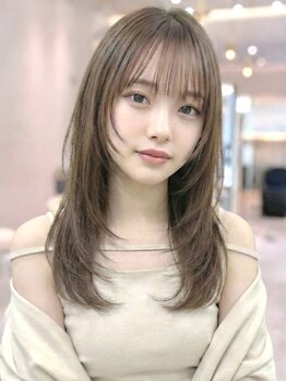 アオアクア バイ グルグル 小岩店(ao akua by GULGUL)の写真/骨格に合わせたレイヤーカットで上品な抜け感まとまりも◎/ミディアム・ロング似合わせカット小岩/小岩駅