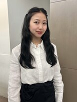 ローレンアオ(LOREN AO)&nbsp;ミルクティーブロンド/ダークブルー/デジタルパーマ/矢場町