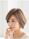 360°かわいい大人ショートボブ川越/白髪ぼかし/白髪染め
