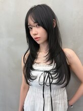 ロンドルーチェ 心斎橋(Lond luce)&nbsp;ダークパープル×ナチュラルショート［髪質改善/縮毛矯正］