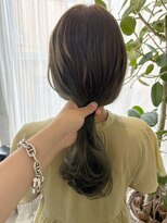 ミント(mint)&nbsp;☆夏カラー☆オリーブグレージュ☆ブリーチなしダブルカラー☆