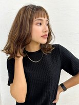 アトラスサロン 札幌大通り(Atras.salon)&nbsp;札幌/髪質改善/オン眉バング☆外ハネくびれロブヘア