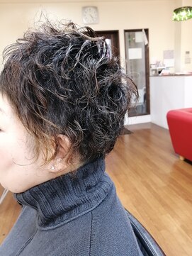 サンクスヘアー(Thanks hair) Thanks hair アシメパーマ