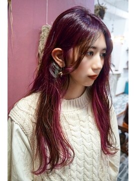 ピンクパープル インナーカラー L ヘアーサロン 6 Hair Salon のヘアカタログ ホットペッパービューティー