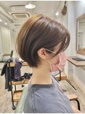 大人耳掛けショート、イルミナカラーアルティストカラー毛髪改善