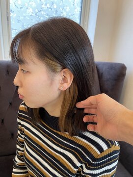 リッチアリュール(Ricci ALLURE) ボブスタイル/イヤリングカラー/アースカラー/30代/40代/50代