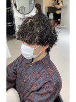 ヒビヲ(HIBIO) 波巻きスパイラルパーマメンズパーマメンズマッシュメンズヘア