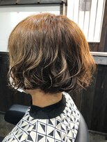 櫛の屋浜口店&nbsp;ミニボブふわふわパーマ《ラムネhair ヒサマツマユミ》