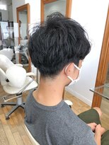 ヘッズ 本八幡店(HEADS)&nbsp;MEN'S HAIR  センターパート　ツイストスパイラル　コンマヘア