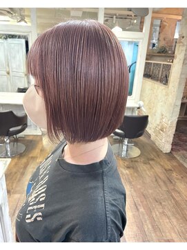 ニコ(nico...) ピンクベージュボブ