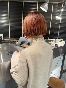 キーン 立川店(keen) 【keen×田中】ぷつっとカット× orange hair