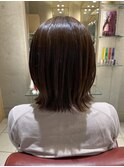 髪質改善からの外ハネスタイル