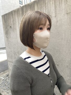 ロンドアベニール 北千住(Lond avenir) ミルクティーベージュ　ボブ　西田大樹