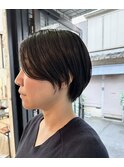 セットが楽なショートボブ