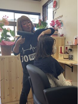 まつこ美容室の写真/スタッフは私ひとりとなりますので最初から最後までしっかりとやらせて頂きます。