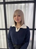 ヴァイス 新宿店(VAICE) ミルクティーベージュ/ぱっつんカット