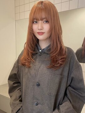 チーカ(chica) ロングレイヤー + オレンジベージュ