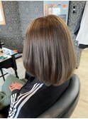 ウィービングで透明感アップ！やわらかミルクティーベージュ