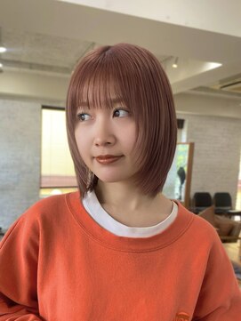 ガーデン 渋谷(GARDEN) 顔周りカット　フェイスレイヤー　似合わせ　オレンジカラー