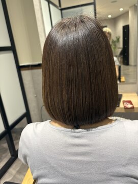 ハクバイジェービー 稲毛(hak by jb) 丸型◎髪質改善カラーで作るアッシュベージュ[稲毛駅/白髪染め]