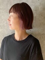 ヘアサロン コレハ(hair salon CoReha)&nbsp;【モーブバイオレット×ボブ】ウサミ