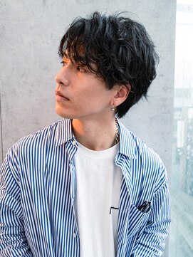 ロンドアンメゾン 原宿(Lond un Maison.) men's/顔周り/ニュアンスパーマ/黒染め/韓国/ダウンパーマ