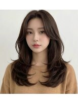 アース 大曽根店(HAIR&MAKE EARTH) 20代30代◎冬の暗めカラー×ハッシュカットで小顔美人