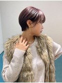 ハンサムショート/丸みショートボブ/20代30代40代50代/顔周り