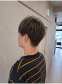 王道マッシュXオリーブベージュ