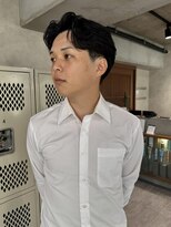 ハイプ マン 藤沢(HYPE MAN)&nbsp;フェザーパーマ毛流れパーマセンターパートニュアンス眉カット