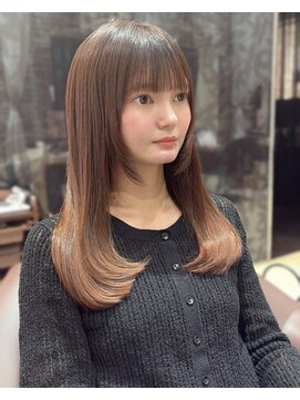 グレースバイハピネス(grace by happiness) ミルクブラウン水素髪質改善縮毛矯正×レイヤーカット7.8