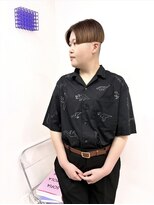 イラカ(elaka)&nbsp;ライトブラウン×イルミナカラー×刈り上げショート