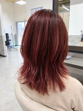 ヘアーララプラス(HAIR lala+) 【HAIR lala+】#イルミナ#ピンク#ハイライト#髪質改善