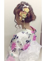 ビューティーサロンワタナベ 本店&nbsp;編み込み ゆるふわアレンジ