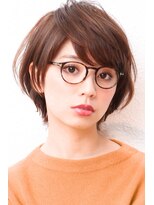 モニカ 西宮北口(Monica)&nbsp;大人かわいいグレージュ小顔ナチュラルショートボブ