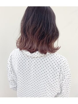 トリート 浦安店(TREAT) ボブ×ピンクグラデーション_TREAT浦安