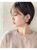 横顔美人!男性にも人気のある骨格補正のクールショート(銀座)