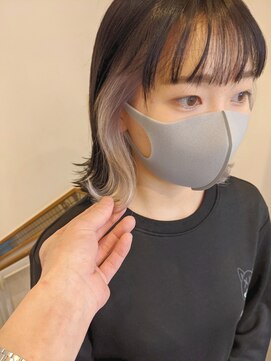 ボアップ 松山店(boappu) #ホワイトインナ#インナーカラー#ダブルカラー#ハイトーン